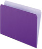 A Picture of product PFX-152LAV Pendaflex® Colored File Folders Straight Tabs, Letter Size, Lavender/Light Lavender, 100/Box