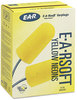 A Picture of product MMM-3111250 3M™ E·A·Rsoft™ Yellow Neons™ Soft Foam Earplugs E-A-Rsoft Neon Corded, Regular Size, 200 Pairs/Box