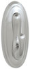 A Picture of product MMM-17051BN Command™ Decorative Hooks Traditional, Medium, Plastic, Brushed Nickel, 3 lb Capacity, 1 Hook and 2 Strips/Pack
