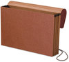 A Picture of product PFX-1056ELOX Pendaflex® Standard Expanding Wallet with Fiber Gussets, 3.5" Expansion, 1 Section, Elastic Cord Closure, Legal Size, Red