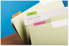 A Picture of product MMM-686PLOY Post-It® Tabs Solid Color 1/5-Cut, Assorted Bright Colors, 2" Wide, 24/Pack