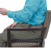 A Picture of product MAS-91061 Master Caster® The ComfortMakers® Seat/Back Cushion,  17w x 2 3/4d x 17 1/2h, Black