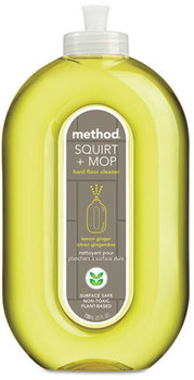 Method® Squirt + Mop Hard Floor Cleaner,  25 oz Spray Bottle, Lemon Ginger Scent