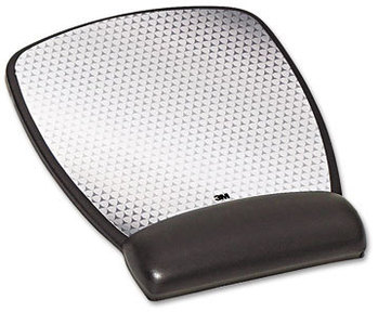 3M Antimicrobial Gel Wrist Rest,  6-3/4 x 8-3/5, Black