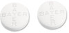 A Picture of product PFY-BXBG50 Bayer® Aspirin Tablets,  Two-Pack, 50 Packs/Box