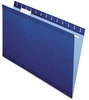 A Picture of product PFX-415315NAV Pendaflex® Colored Reinforced Hanging Folders Legal Size, 1/5-Cut Tabs, Navy, 25/Box