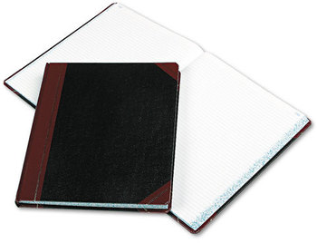 Boorum & Pease® Extra-Durable Bound Book,  Black Cover, 300 Pages, 10 1/8 x 12 1/4
