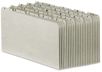 Pendaflex® Top Tab A-Z File Guides,  Alpha, 1/5 Tab, Pressboard, Legal, 25/Set
