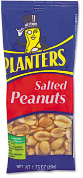 Planters® Salted Peanuts, 1.75oz, 12/Box