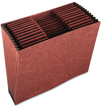 Pendaflex® Heavy-Duty Expanding Open Top File, 12 Pockets, 1/3 Tab, Letter, Brown