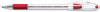 A Picture of product PEN-BK90B Pentel® R.S.V.P.® Stick Ballpoint Pen,  .7mm, Trans Barrel, Red Ink, Dozen