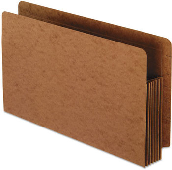 Pendaflex® Heavy-Duty End Tab File Pockets,  Straight Cut, 5 1/4" Exp., Legal, Red, 10/Box