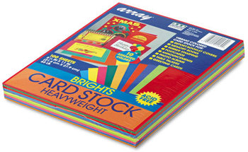 Pacon® Array® Card Stock,  65 lb., Letter, Assorted Bright Colors, 100 Sheets/Pack