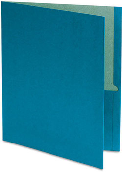 Oxford® Earthwise® 100% Recycled Twin-Pocket Folder, Blue