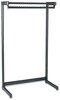 A Picture of product QRT-20214 Quartet® Single-Sided, One-Shelf Rack,  Powder Coated Textured Steel, 48" Wide, Black