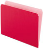 A Picture of product PFX-152RED Pendaflex® Colored File Folders Straight Tabs, Letter Size, Red/Light Red, 100/Box