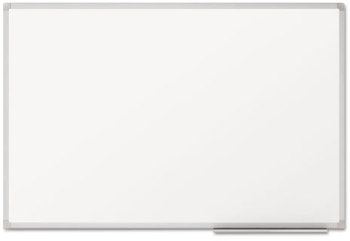 Mead® Dry Erase Board with Aluminum Frame, Melamine Surface, 36 x 24, Silver Aluminum Frame