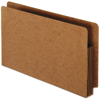 Pendaflex® Heavy-Duty End Tab File Pockets,  Straight Cut, 3 1/2" Exp., Legal, Red, 10/Box