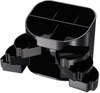 A Picture of product OIC-22822 Officemate Double Supply Organizer,  11-Compartment, 6 1/2w x 4 3/4d x 5 3/4h, Black