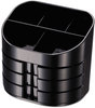 A Picture of product OIC-22822 Officemate Double Supply Organizer,  11-Compartment, 6 1/2w x 4 3/4d x 5 3/4h, Black