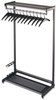A Picture of product QRT-20224 Quartet® Single-Sided, Two-Shelf Rack,  12 Hangers, Steel, 48" Wide, Black