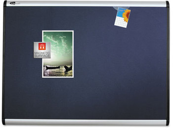 Quartet® Prestige Plus® Magnetic Fabric Bulletin Boards,  36 x 24, Aluminum Frame