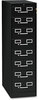 A Picture of product TNN-CF846BK Tennsco Eight-Drawer Multimedia/Card File Cabinet,  15w x 52h, Black