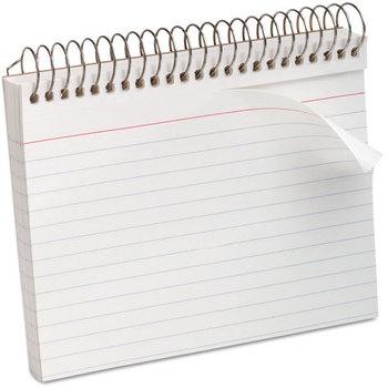 Oxford® Spiral Bound Index Cards,  4 x 6, 50 Cards, White