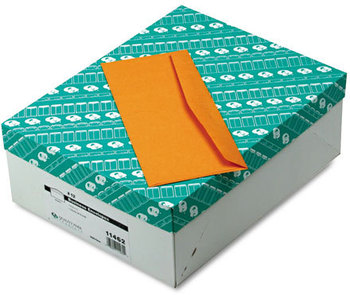 Quality Park™ Kraft Envelope,  Contemporary, #12, Brown Kraft, 500/Box