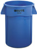 A Picture of product RCP-264360BE Rubbermaid® Commercial Vented Round Brute® Container. 44 gal. Blue.