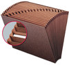 A Picture of product SMD-70425 Smead™ TUFF® Expanding Files Open-Top Stadium File, 21 Sections, 1/21-Cut Tabs, Letter Size, Redrope