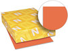 A Picture of product WAU-22761 Neenah Paper Astrobrights® Colored Card Stock,  65 lb., 8-1/2 x 11, Orbit Orange, 250 Sheets