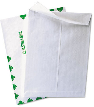 Quality Park™ Ship-Lite® Envelope,  1st Class, Side Seam, 9 x 12, White, 100/Box