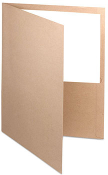 Oxford® Earthwise® 100% Recycled Twin-Pocket Folder,  Natural