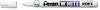 A Picture of product PEN-100W Pentel® White Permanent Marker,  Broad Tip, White