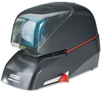 Rapid® 5080e Professional Electric Stapler,  90-Sheet Capacity, Black