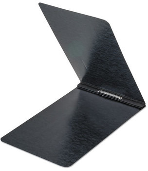 Oxford® Pressboard Report Cover with Reinforced Top Hinge,  Prong Clip, Legal, 2" Capacity, Black