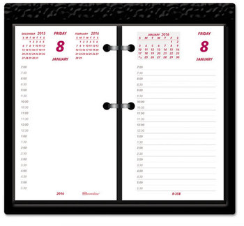 Brownline® Daily Calendar Pad Refill 6 x 3.5, White/Burgundy/Gray Sheets, 12-Month (Jan to Dec): 2026