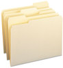 A Picture of product SMD-10330 Smead™ Manila File Folders 1/3-Cut Tabs: Assorted, Letter Size, 0.75" Expansion, 100/Box