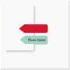 A Picture of product RTG-60435 Redi-Tag® Dispenser Arrow Flags,  "Notarize", Yellow, 120 Flags/Dispenser