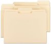 A Picture of product SMD-10330 Smead™ Manila File Folders 1/3-Cut Tabs: Assorted, Letter Size, 0.75" Expansion, 100/Box
