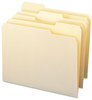 A Picture of product SMD-10330 Smead™ Manila File Folders 1/3-Cut Tabs: Assorted, Letter Size, 0.75" Expansion, 100/Box
