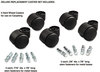 A Picture of product MAS-23618 Master Caster® Deluxe Casters,  Nylon, B and K Stems, 120 lbs./Caster, 5/Set