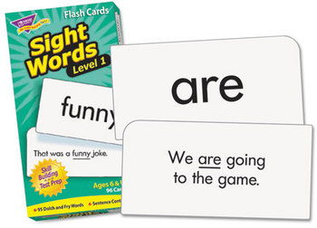 TREND® Skill Drill Flash Cards,  3 x 6, Sight Words Set 1