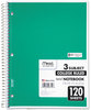 A Picture of product MEA-06710 Mead® Spiral® Notebook,  Perforated, College Rule, 8 1/2 x 11, White, 120 Sheets