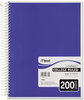 A Picture of product MEA-06710 Mead® Spiral® Notebook,  Perforated, College Rule, 8 1/2 x 11, White, 120 Sheets