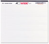 A Picture of product ROA-74500 Roaring Spring® WIDE® Landscape Format Writing Pad,  College Ruled, 11 x 9-1/2, White, 40 Sheets