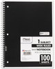 A Picture of product MEA-05514 Mead® Spiral® Notebook,  Perforated, Legal Rule, 10 1/2 x 8, White, 100 Sheets