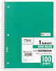A Picture of product MEA-05514 Mead® Spiral® Notebook,  Perforated, Legal Rule, 10 1/2 x 8, White, 100 Sheets