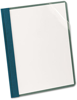Oxford® Earthwise® 100% Recycled Clear Front Report Cover, Letter Size, Blue, 25/Box